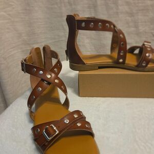 Studded Gladiator Sandals